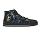 Gothic grim reaper Men's Canvas Shoes, Skull Halloween sneakers shoes