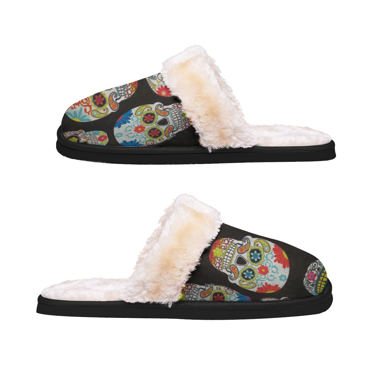 Sugar skull Home Women's Plush Slippers