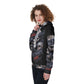 All-Over Print Women's Raglan Pullover Hoodie