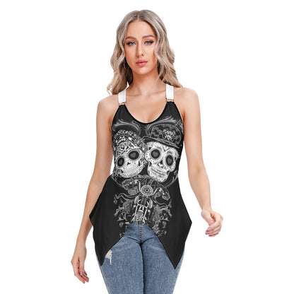 Sugar skull Women's Skinny Sport Tank Top