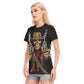 Gothic Grim reaper Women's Round Neck T-Shirt | Cotton