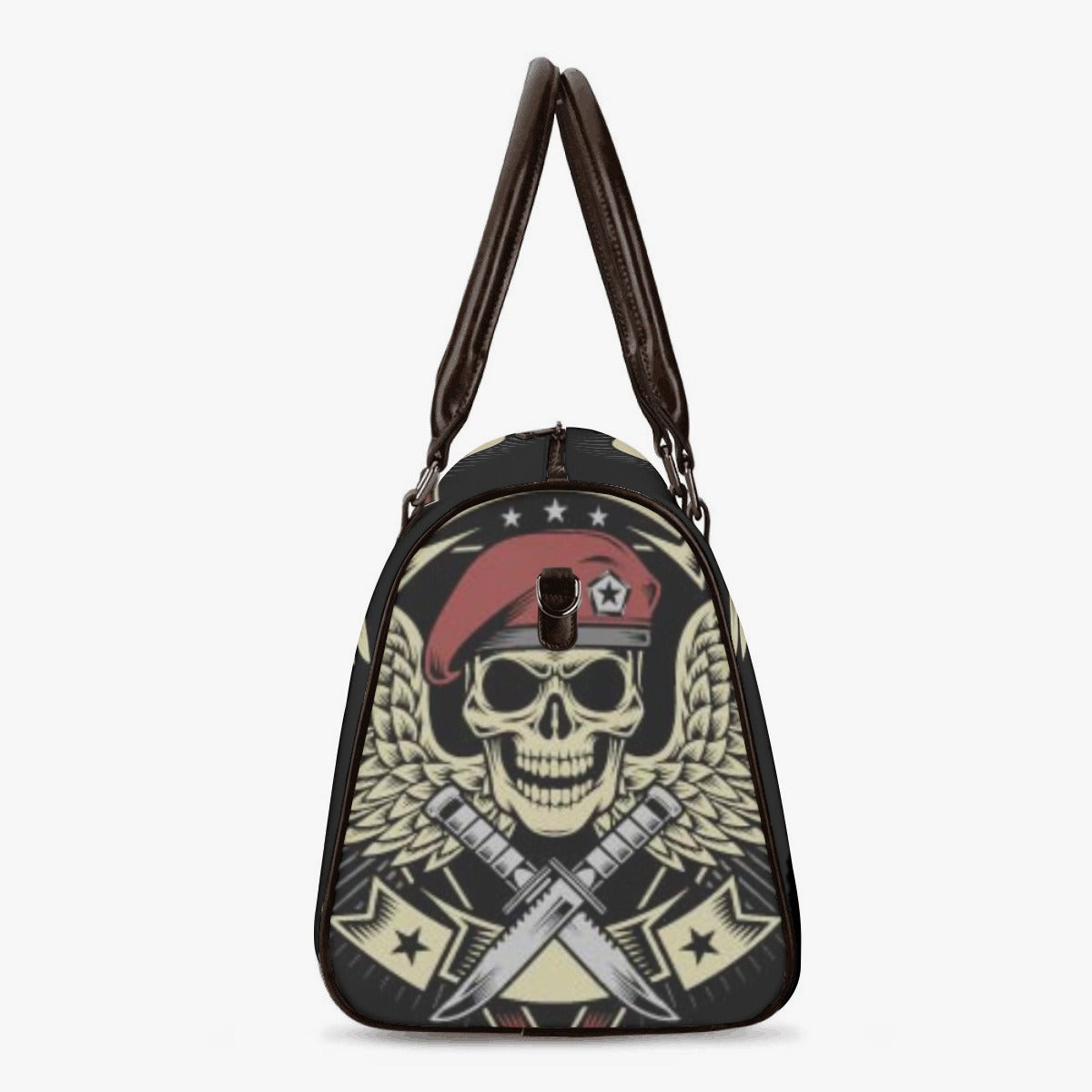 Punisher skull handbag, halloween Canvas Weekend Travel Bag, christmas skull monogrammed bag, skull Hospital Bag, punisher skull travel bag