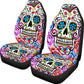 Sugar skull Day of the dead Universal Car Seat Cover With Thickened Back