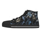 Gothic grim reaper Men's Canvas Shoes, Skull Halloween sneakers shoes
