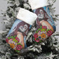 Beautifull sugar skull girl All-Over Print Christmas Socks