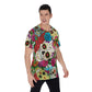 Sugar skull Men's O-Neck T-Shirt, Day of the dead V-Neck skull T-Shirt