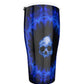 Gothic skull Tumbler 30oz, Grim reaper Halloween skeleton Travel mug cup tumbler