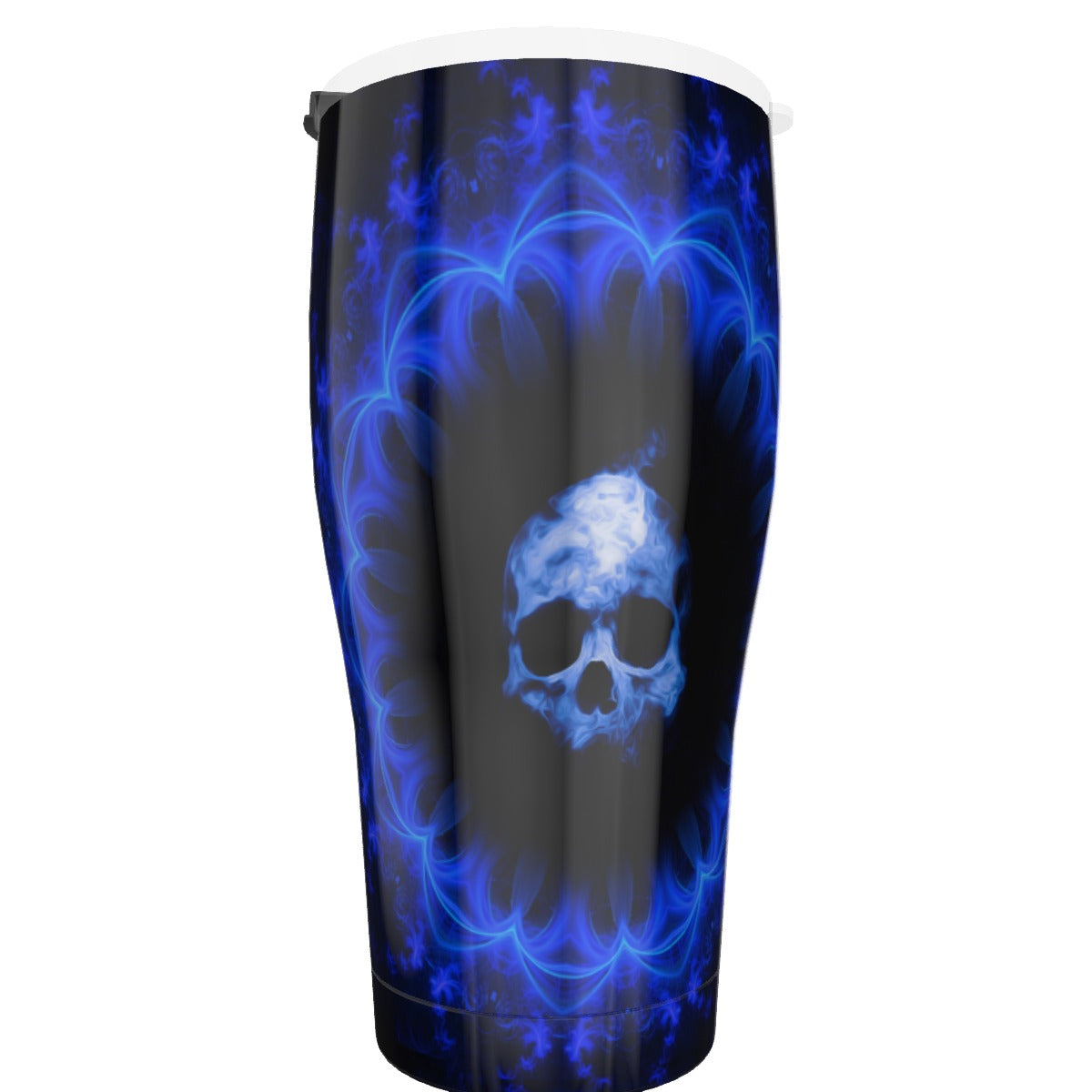 Gothic skull Tumbler 30oz, Grim reaper Halloween skeleton Travel mug cup tumbler