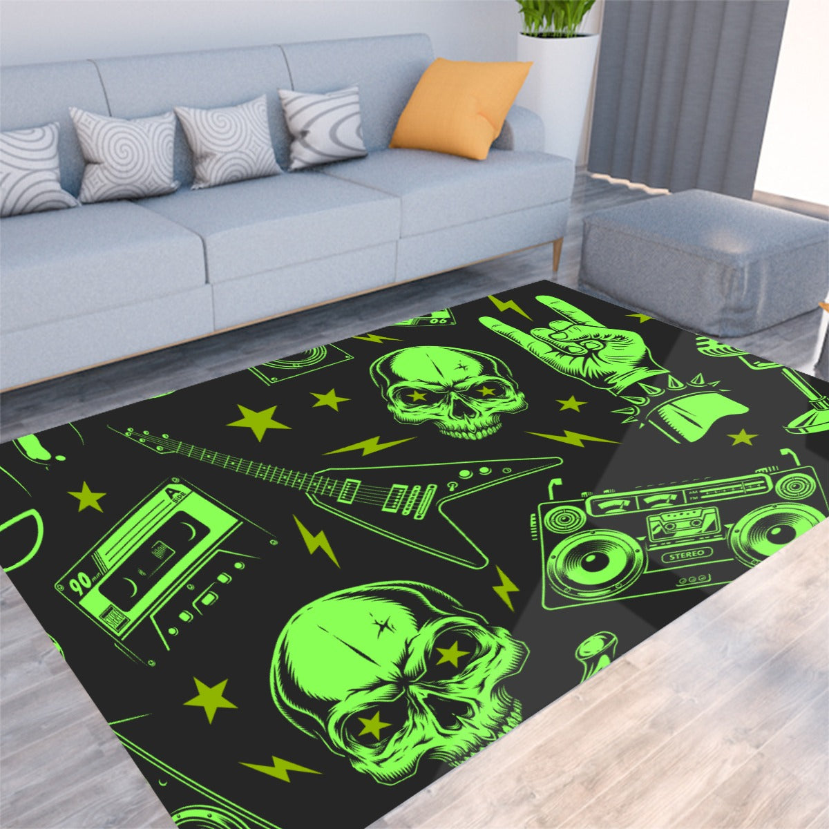 Halloween Foldable Rectangular Thickened Floor Mat