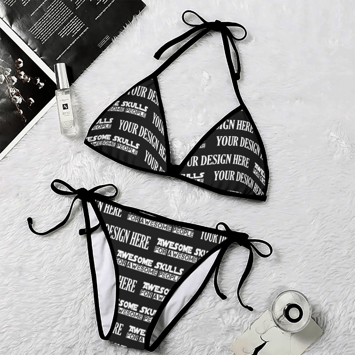 Custom Print on demand POD women's swimsuit Bikini