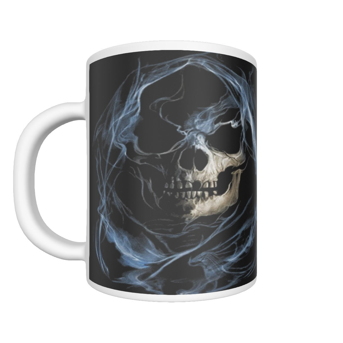 Grim repaer Halloween Ceramics mug, Gothic skeleton mug tumbler cup