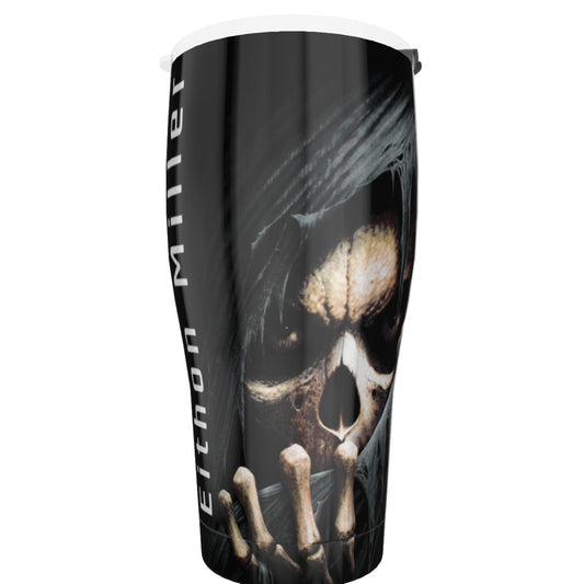 Halloween grim reaper gothic skull Tumbler 30oz