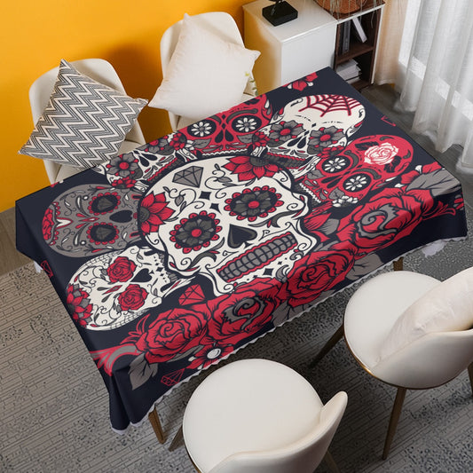 Sugar skull pattern Waterproof tablecloth | Square 180(gsm)