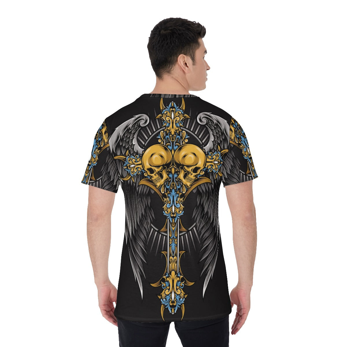 Gothic cross skull All-Over Print Men's O-Neck T-Shirt