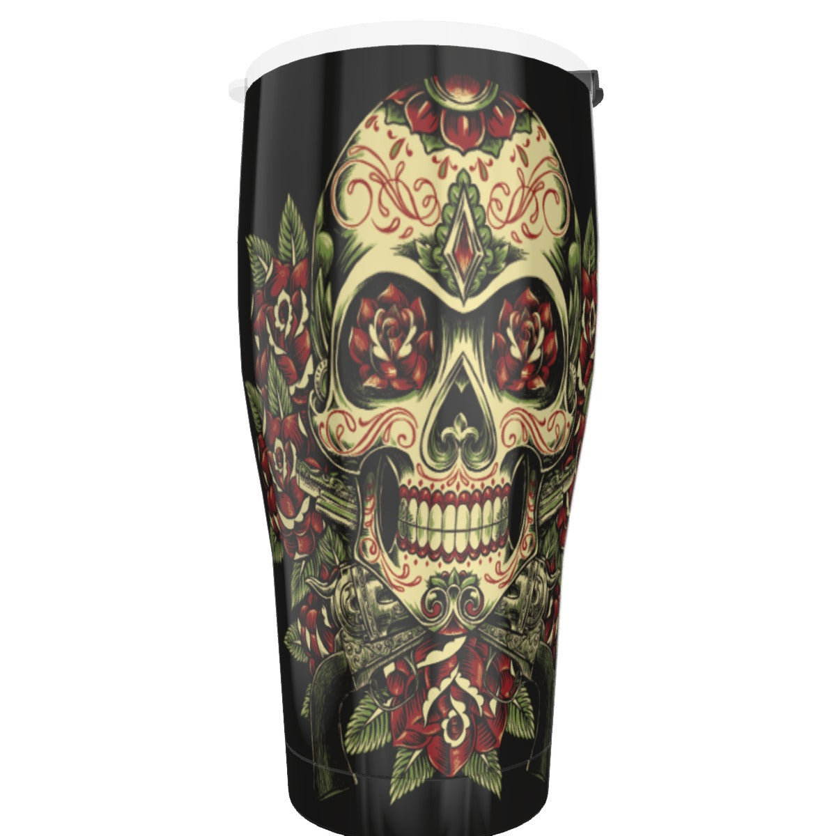 Sugar skull Day of the dead Tumbler 30oz, Calaveras mexican skull Tumbler cup mug