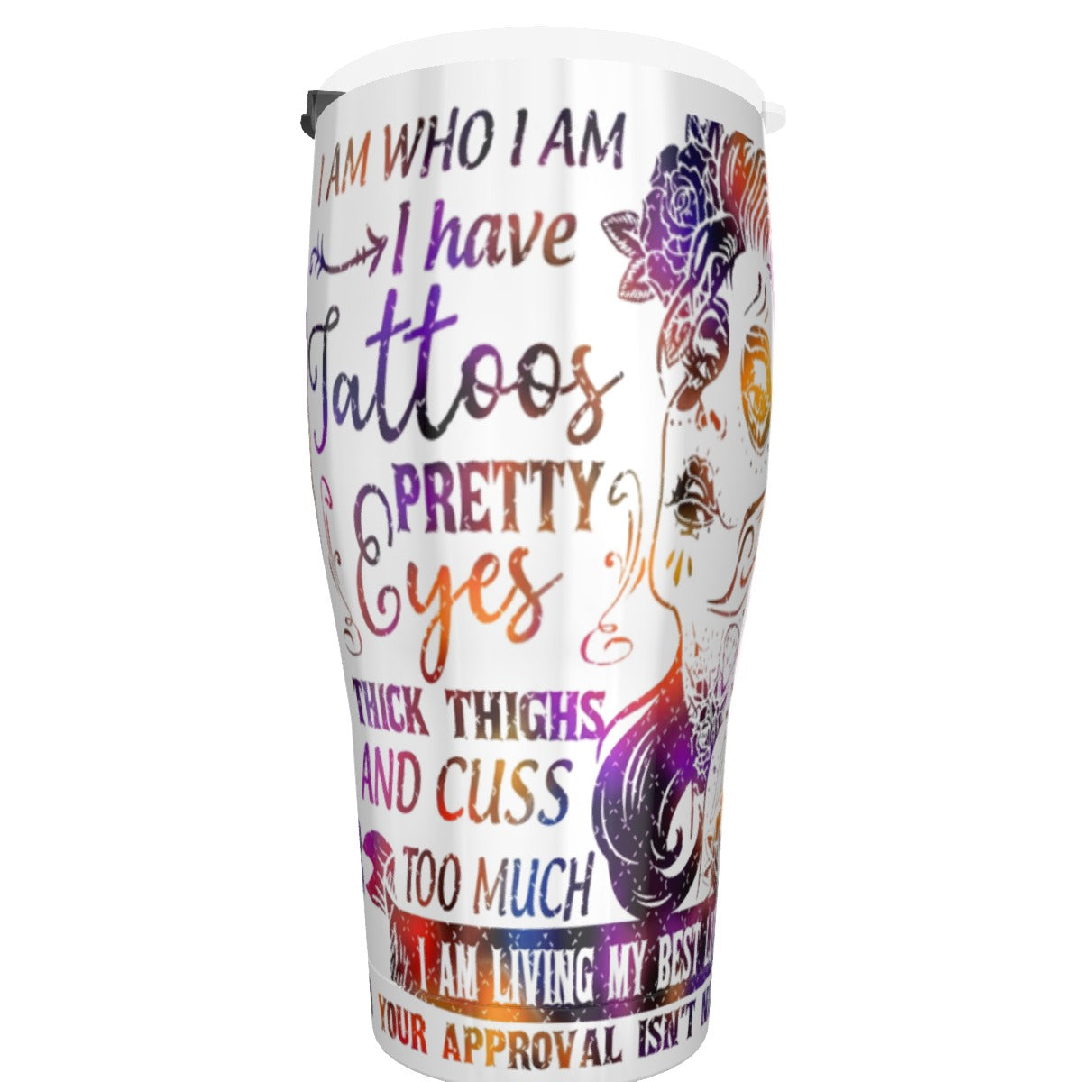 Sugar skull girl gothic Tumbler 30oz