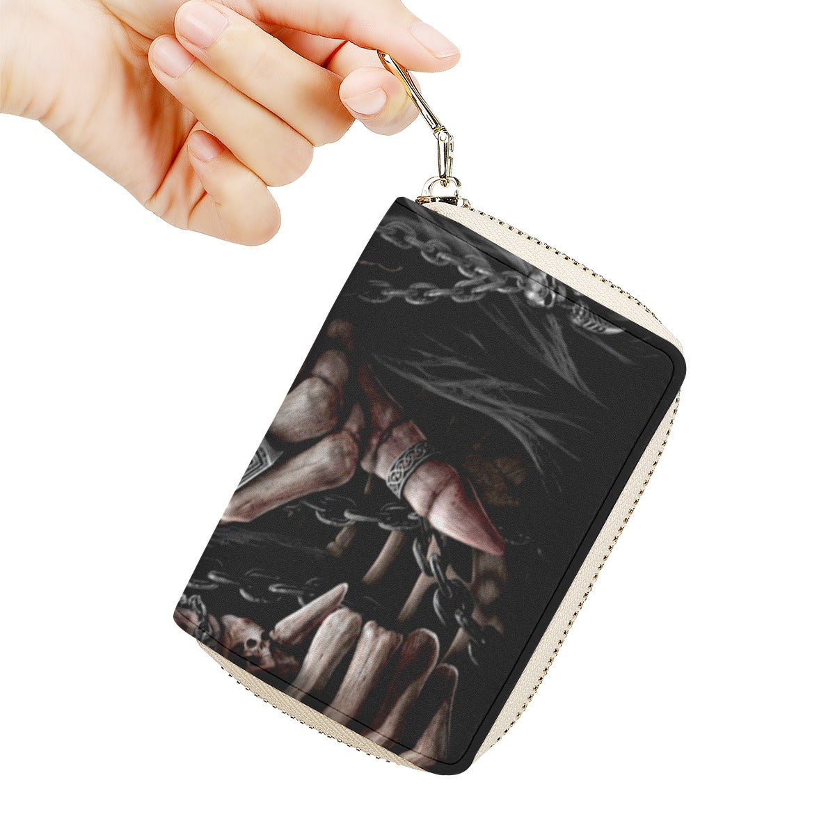 Grim repaer horror skull credit Card Holder wallet, skull wallet card holder