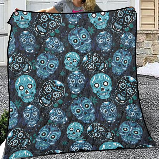Sugar skull Pattern Day of the dead Household Lightweight & Breathable Quilt