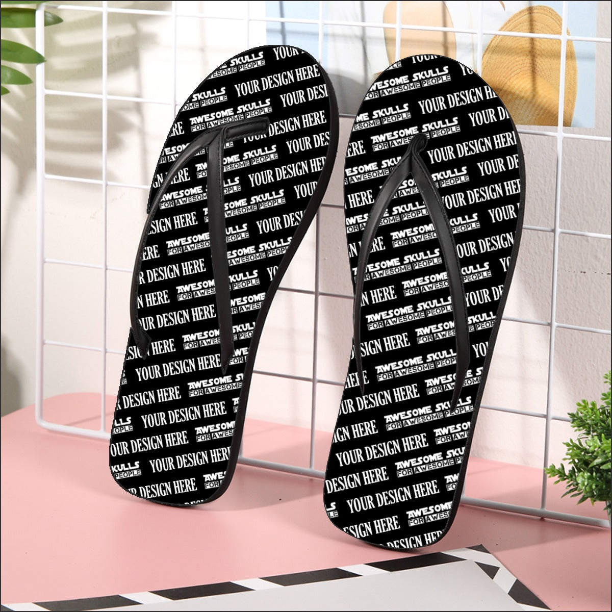 Custom Print on Demand POD Women's Flip Flops