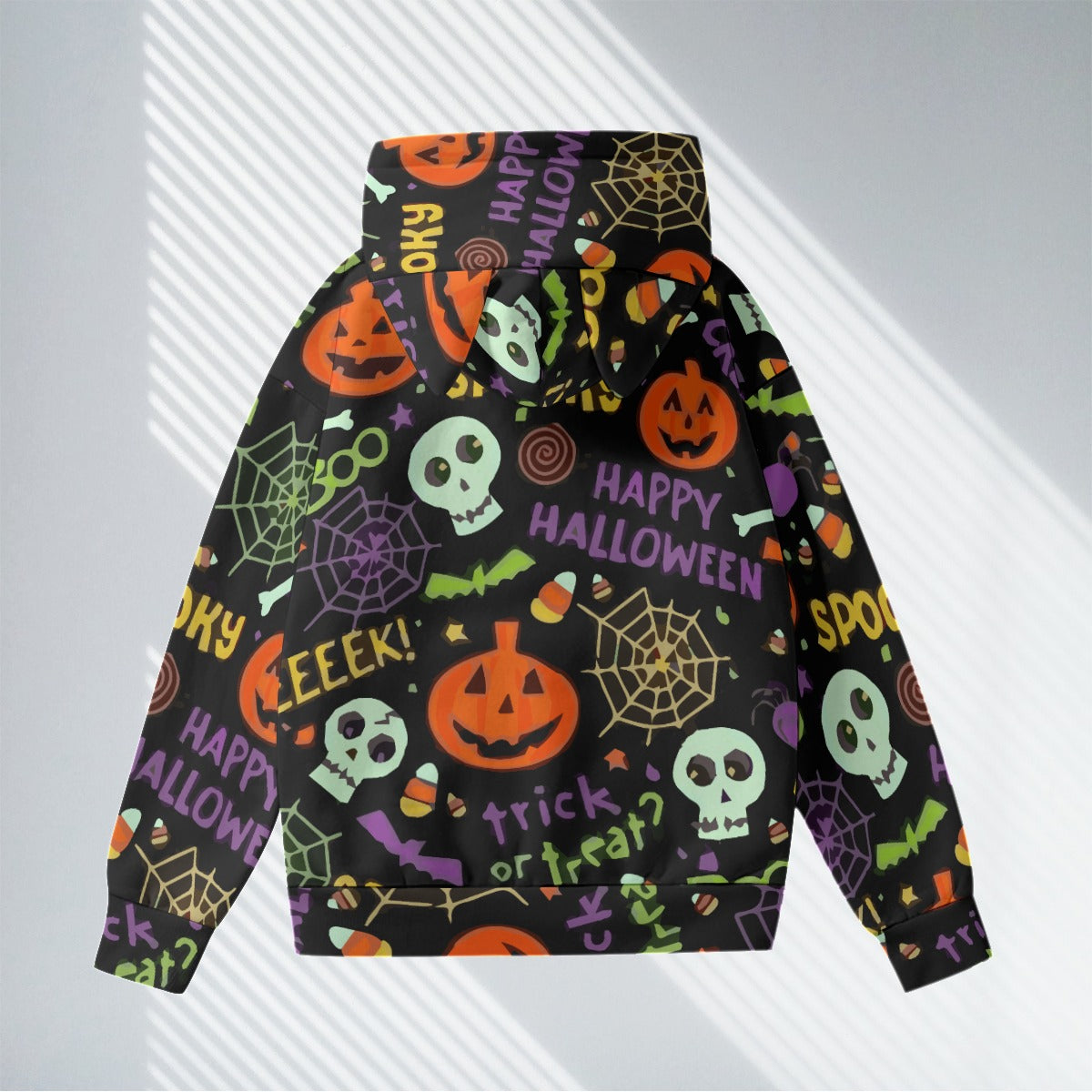 Halloween Women’s Hoodie With Decorative Ears, Halloween costumes, Gothic Pumpking hoodie