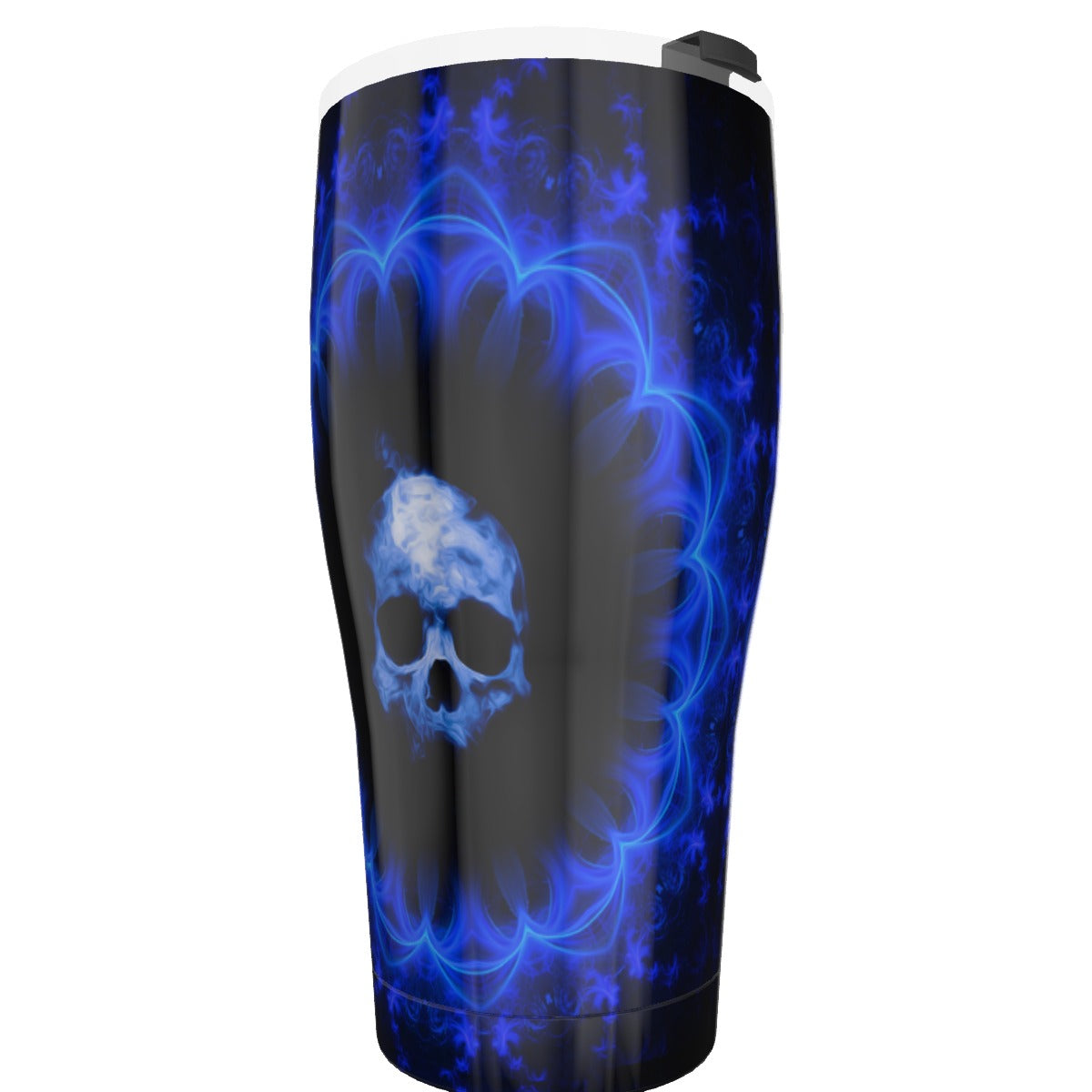 Gothic skull Tumbler 30oz, Grim reaper Halloween skeleton Travel mug cup tumbler