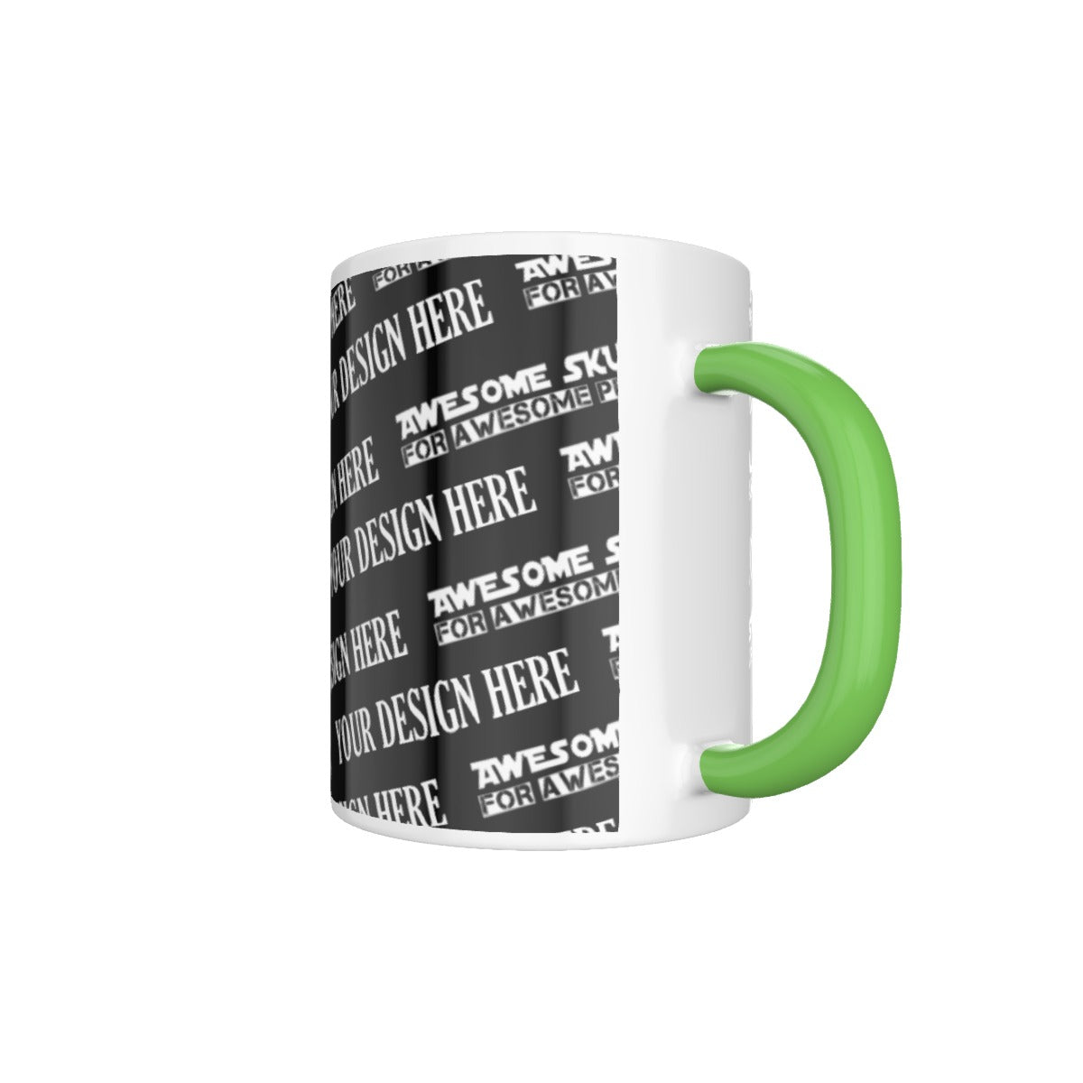 Custom - Coffee Mug-Green color inside