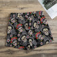 Sugar skull Dia de los muertos Women's Casual Shorts, Mexican skull calaveras skeleton shorts