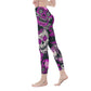 Purple sugar skull All-Over Print Casual Leggings