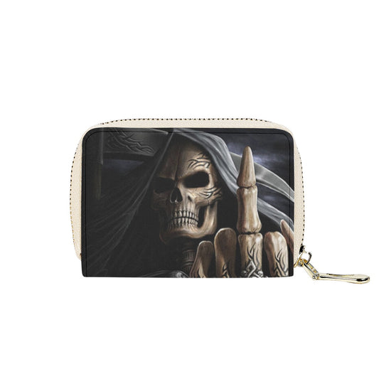 Grim repaer horror skull credit Card Holder wallet, skull wallet card holder