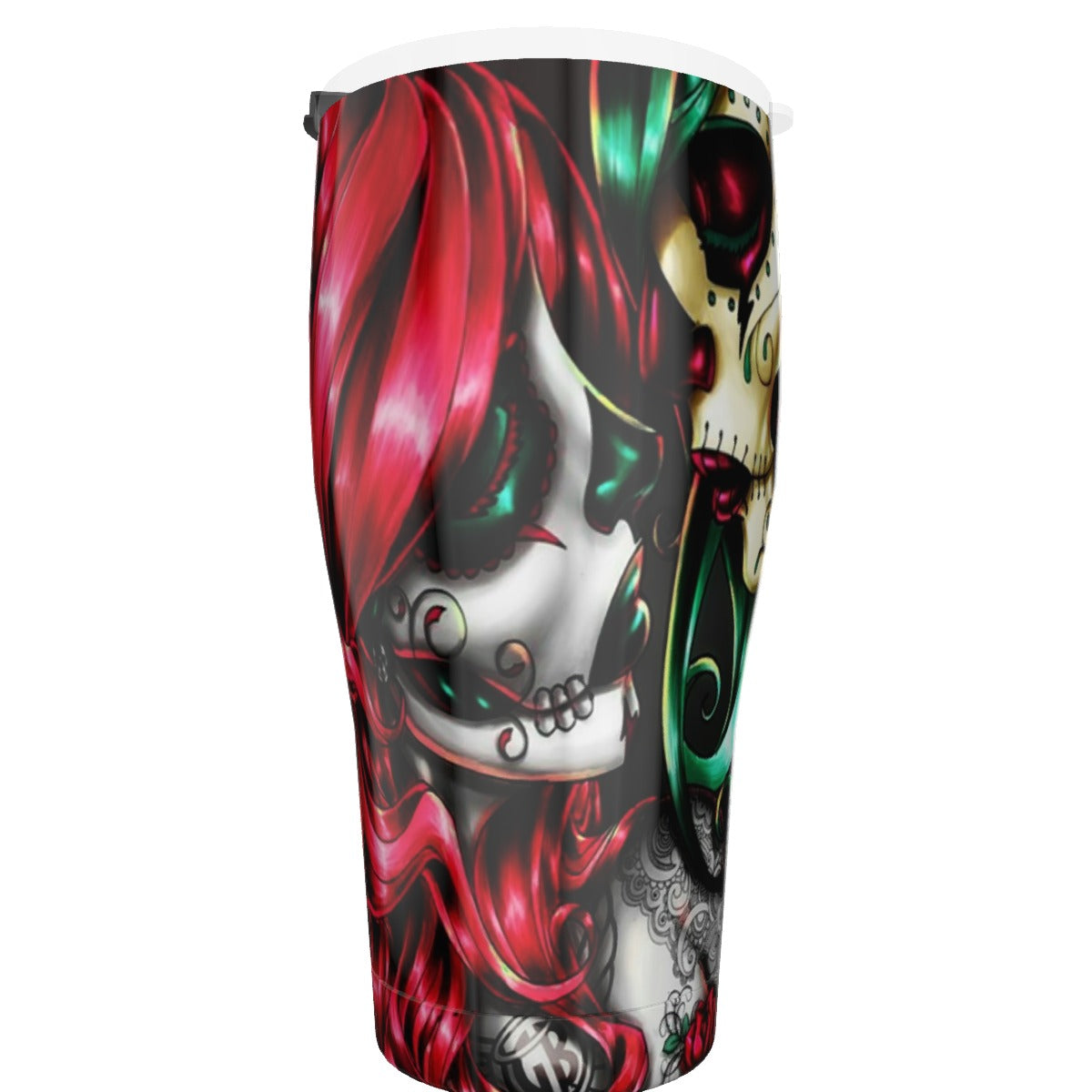 Sugar skull girls Tumbler 30oz, Day of the dead Dia de los muertos tumbler travel mug cup