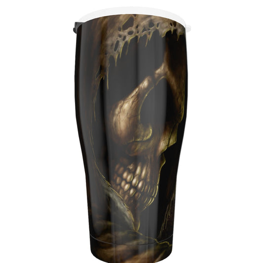 Gothic grim reaper Tumbler 30oz, Halloween Horror skeleton tumbler cup mug