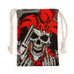Gothic grim reaper Halloween Drawstring Bag, skull skeleton bag, skull handbag shoulder bag