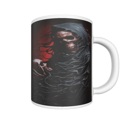 Grim reaper gothic skeleton ceramics mug