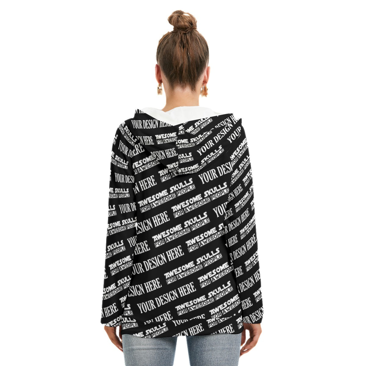 Custom print on demand pod Women's Hoodie Hoodie With Double Hood