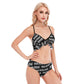 Custom Print on demand POD women's swimsuit Bikini Swimsuit With Ruffle Hem