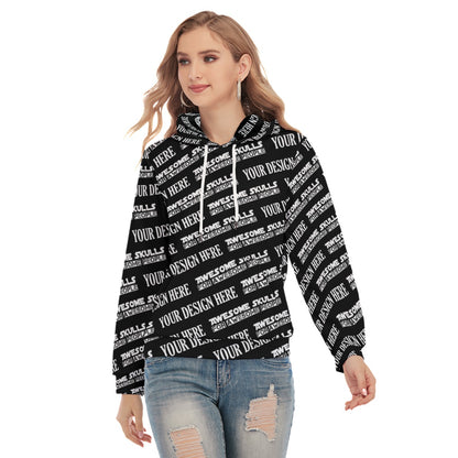 Custom print on demand pod Women's Hoodie Women's Slim Pullover Hoodie