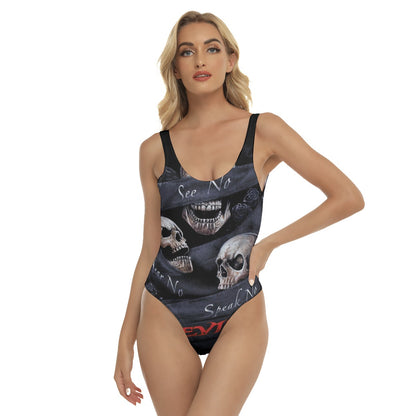 No see no hear no speak evils Women's One-piece Swimsuit