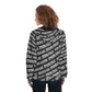 Custom print on demand pod Women's Hoodie Raglan Zip Up Hoodie