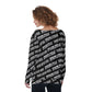Custom print on demand pod Women's Hoodie Off-Shoulder Sweatshirt