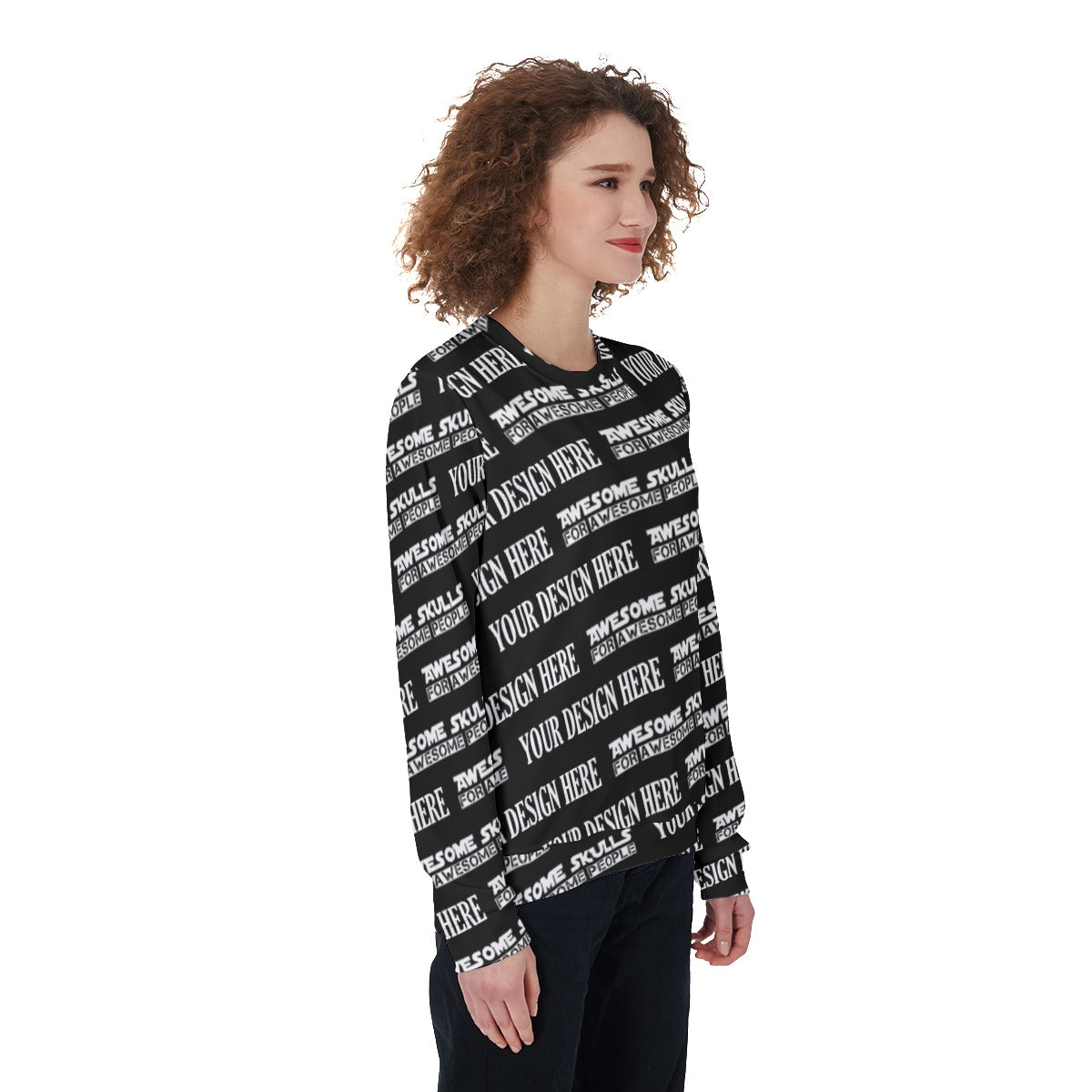 Custom print on demand pod Women's Hoodie Heavy Fleece Sweatshirt