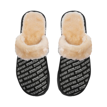 Custom Print on Demand POD Women's Home Plush Slippers