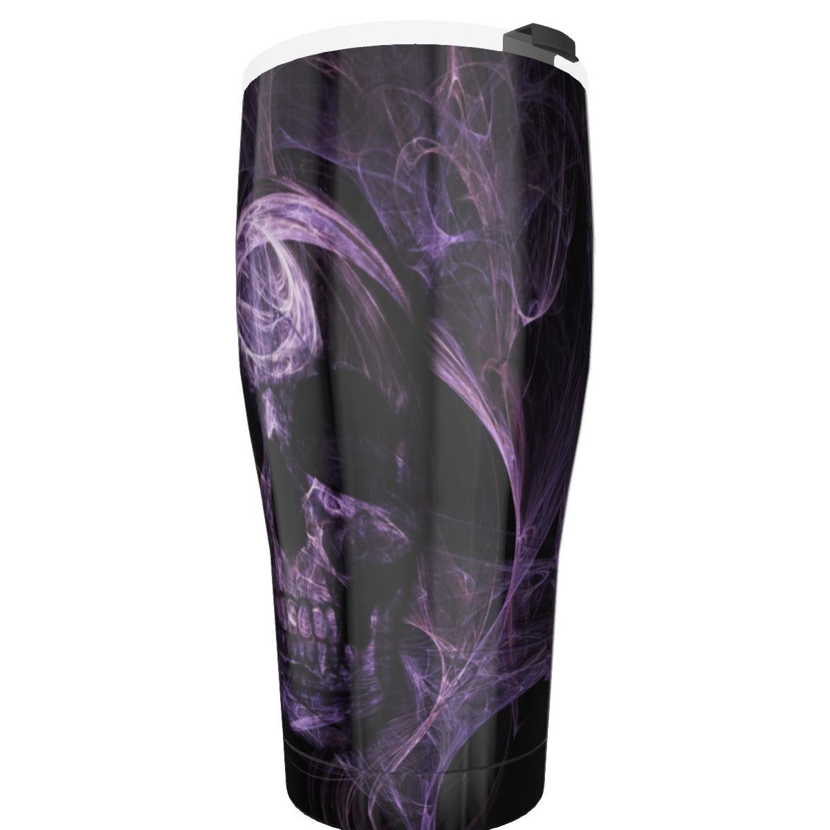 Halloween gothic skeleton Tumbler 30oz, Purple skull horror travel mug tumbler cup