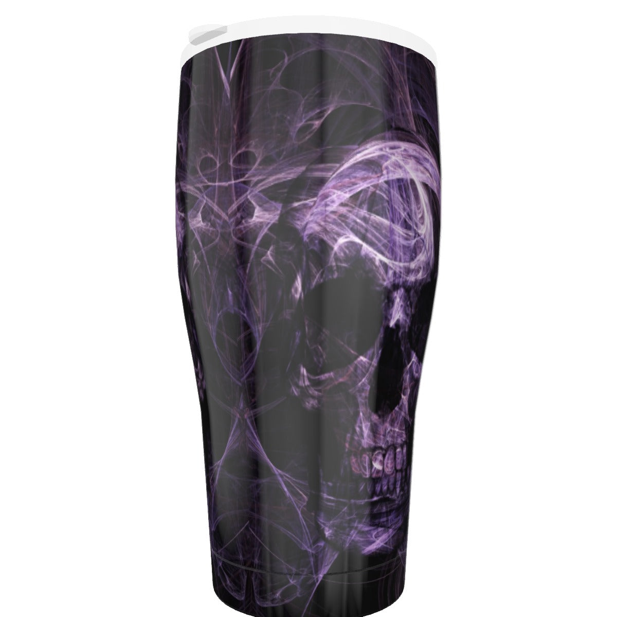 Halloween gothic skeleton Tumbler 30oz, Purple skull horror travel mug tumbler cup