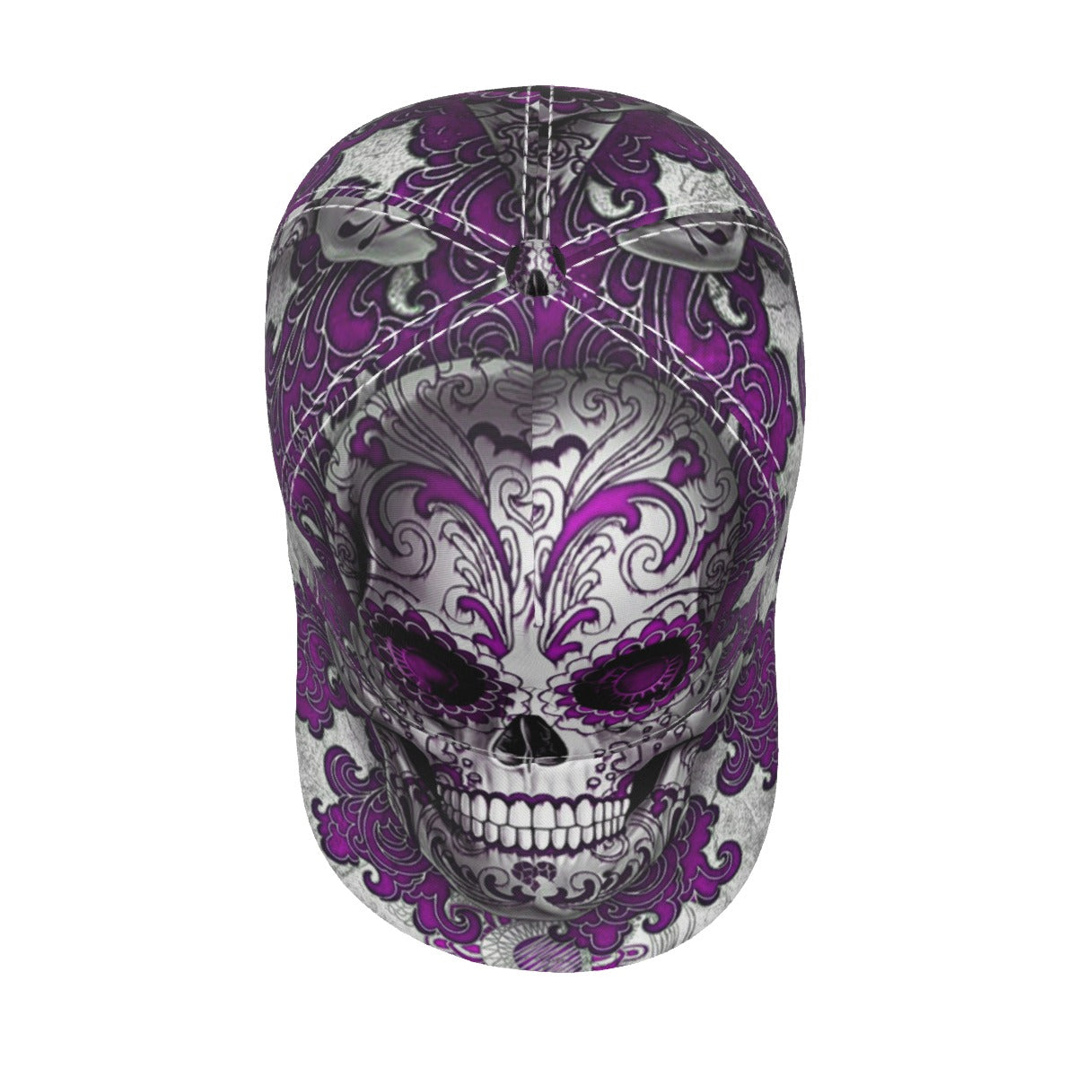 Sugar skull day of the dead cap hat