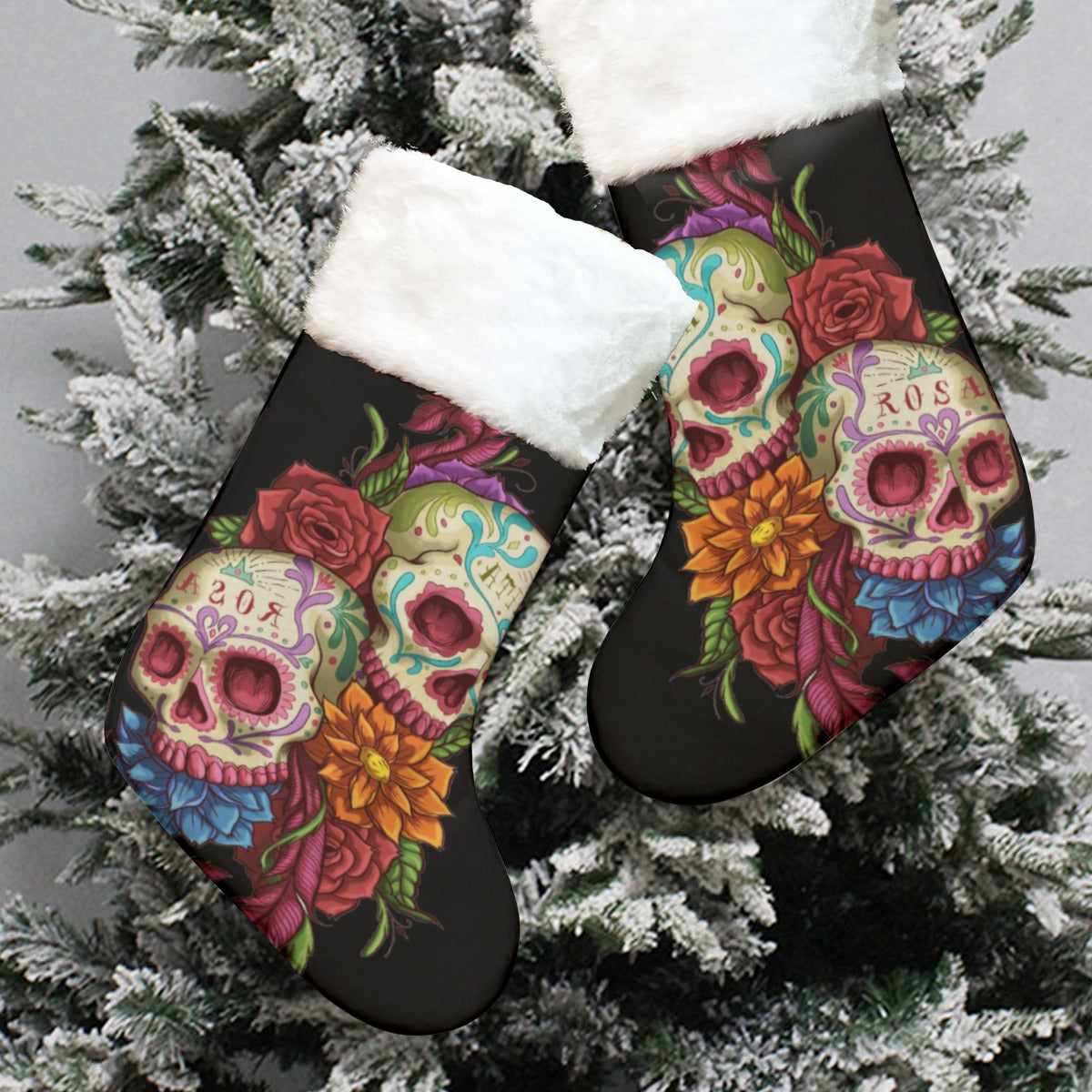 Sugar skull All-Over Print Christmas Socks