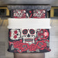 4 pcs Sugar skull floral pattern Four-piece Duvet Cover Set