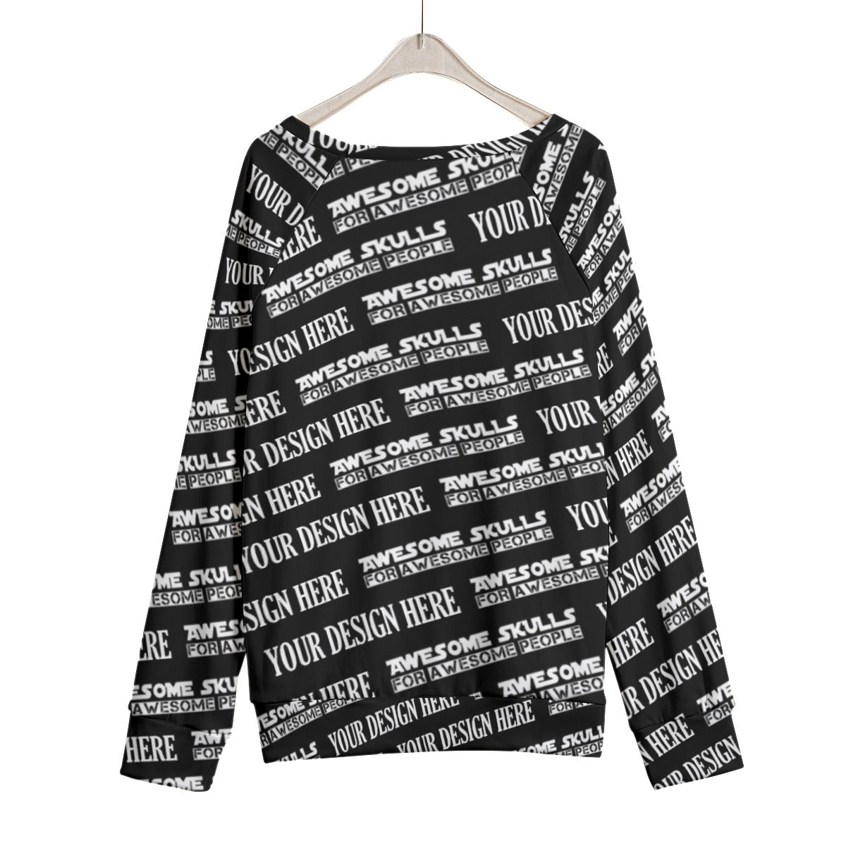 Custom print on demand pod Women's Hoodie Mirco Fleece Raglan Sweatshirt