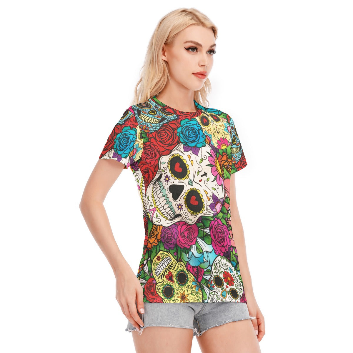 Gothic skull Women's T-Shirt, Day of the dead T-Shirt, Dia de los meurtos shirt