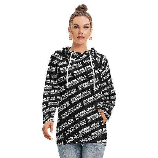 Custom print on demand pod Women's Hoodie Hoodie With Double Hood