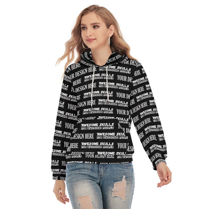 Custom print on demand pod Women's Hoodie Pullover Hoodie With Drawsting